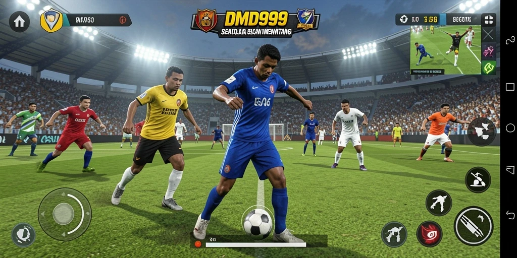 Tampilan gameplay menampilkan aksi seru dalam berbagai olahraga di DMD999.