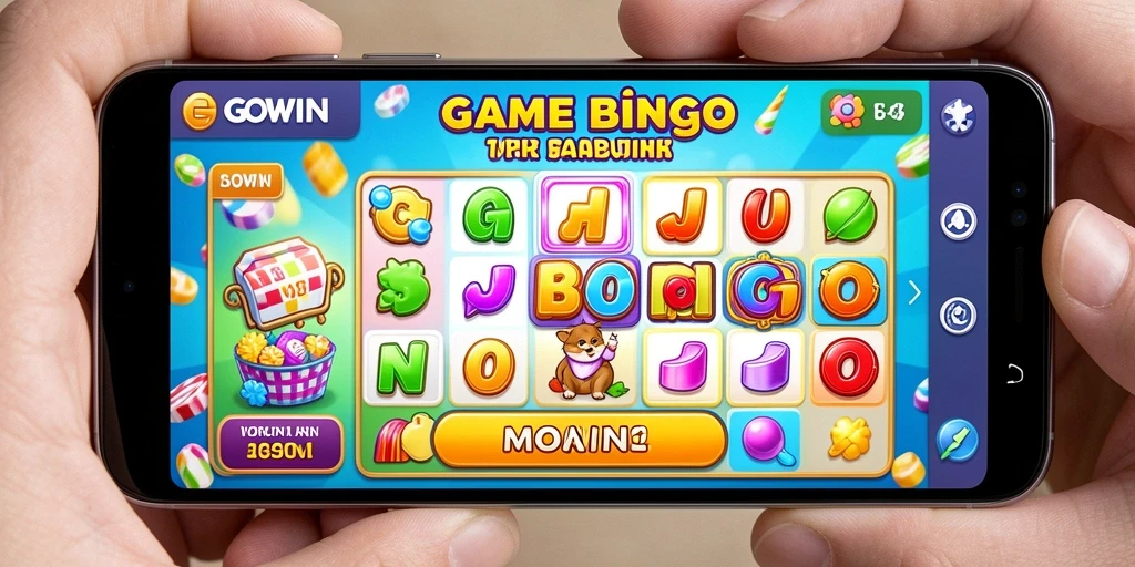 Screenshot GOWIN menampilkan keseruan bermain Bingo bersama teman.