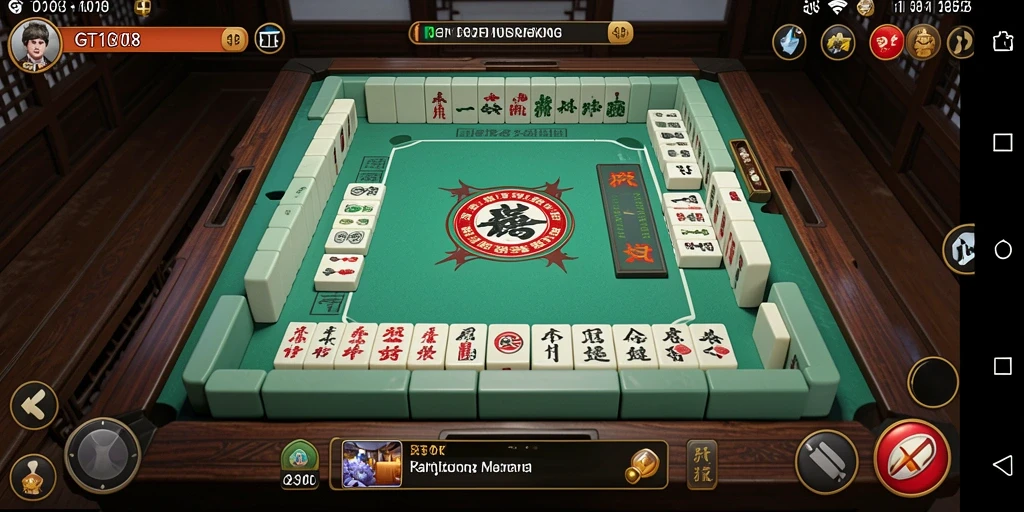 Tangkapan layar dari gameplay seru di GT108 Mahjong.