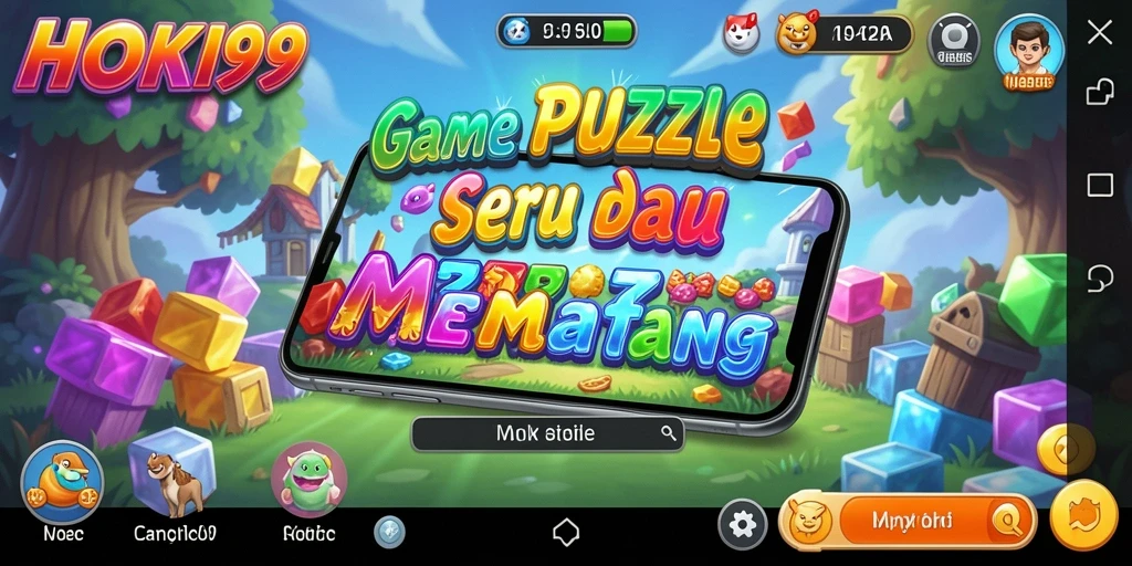 Tampilan gameplay dari HOKI99 dengan teka-teki yang menarik.