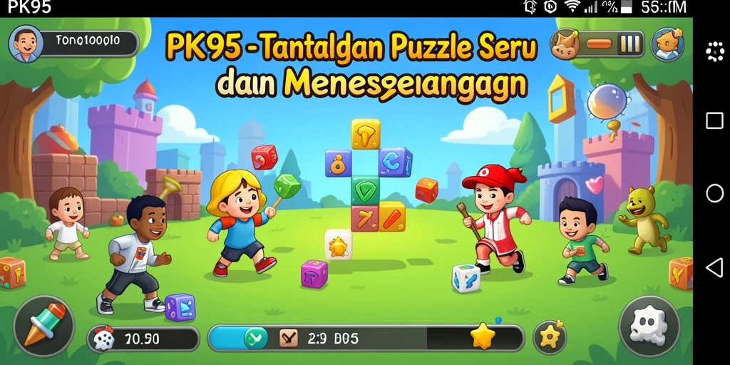 Tampilan gameplay menarik dari PK95 yang menantang keterampilan Puzzle Anda.